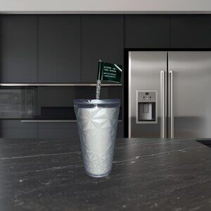 Starbucks 2025 Halloween White Prism GLOW-IN-THE-DARK Tumbler - Grande Size